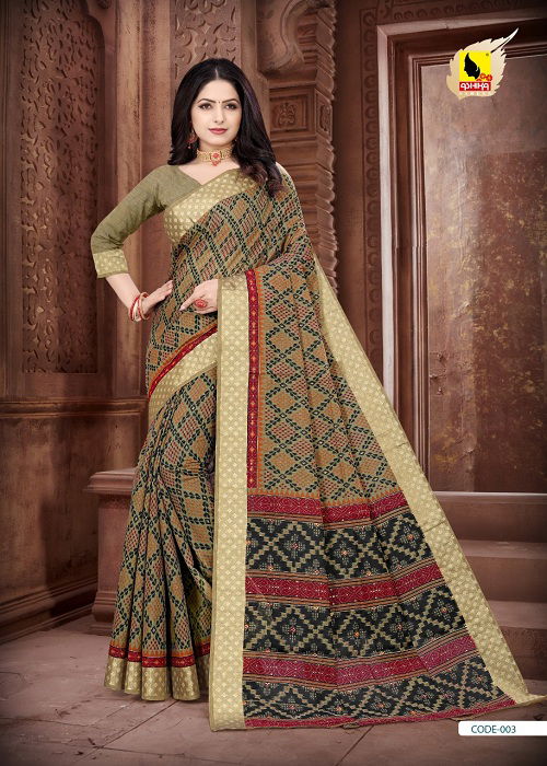 Crystal 8 Fancy Ethnic Wear Cotton Printed Saree Collection
